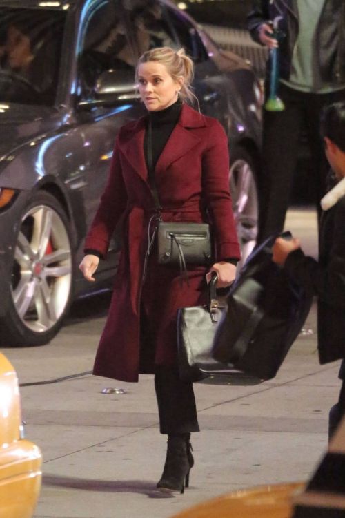 Reese Witherspoon Wraps Up Warm as She Spotted on the Set of 
