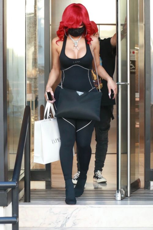 Saweetie Out and About for Shopping in Beverly Hills 02/24/2021 5