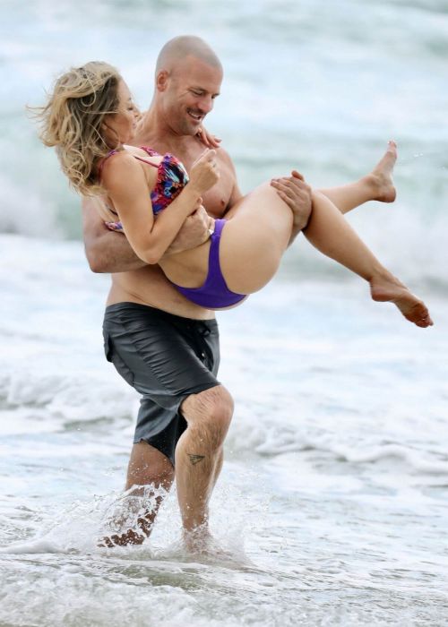 Sonja Marcelline and Mike Gunner Enjoys at a Beach in Gold Coast 02/23/2021