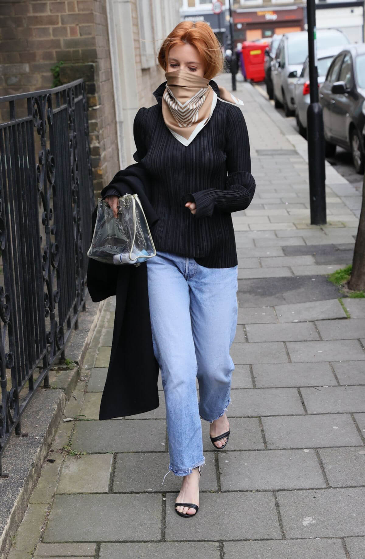 Stacey Dooley is Seen Arriving at BBC Studio in London 03/13/2021