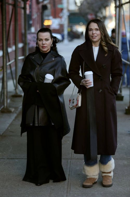 Sutton Foster and Debi Mazar Spotted on the Set of 'Younger' in New York 02/23/2021