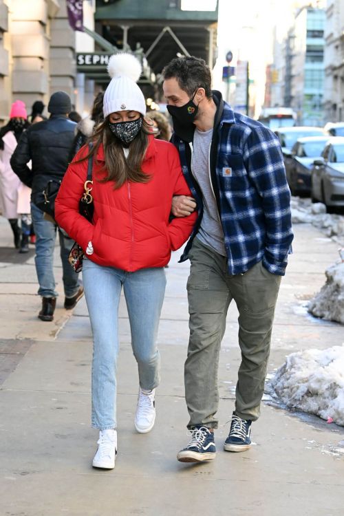 Tayshia Adams and Her Fiance Zac Clark Out in New York 02/21/2021