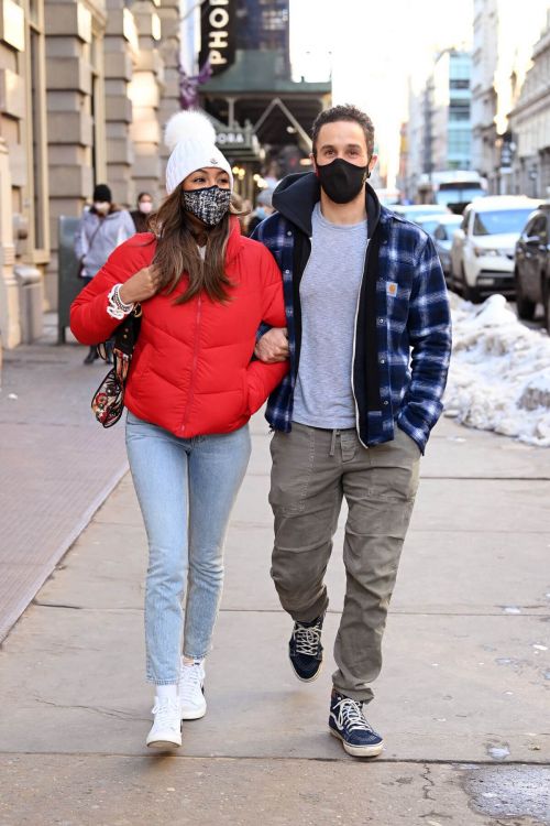 Tayshia Adams and Her Fiance Zac Clark Out in New York 02/21/2021 5