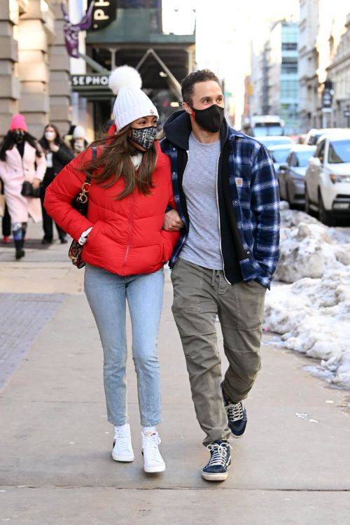 Tayshia Adams and Her Fiance Zac Clark Out in New York 02/21/2021 3