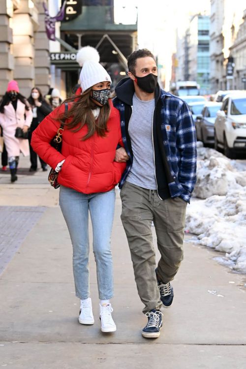 Tayshia Adams and Her Fiance Zac Clark Out in New York 02/21/2021 6