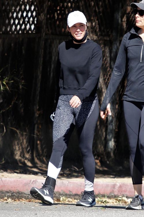 Teddi Mellencamp Hikinig with Friend in Los Angeles 02/24/2021 9