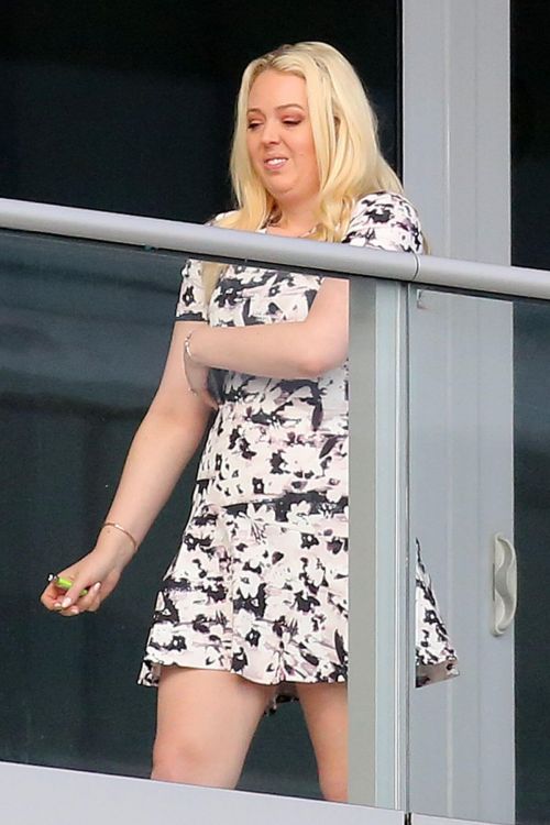 Tiffany Trump Enjoys on a Balcony in Miami 03/10/2021 2