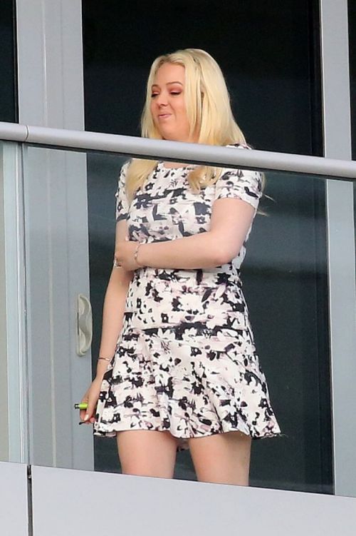Tiffany Trump Enjoys on a Balcony in Miami 03/10/2021 5