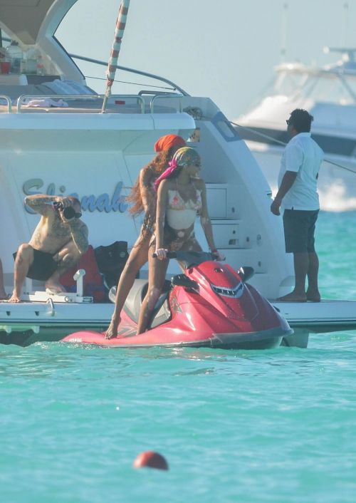 Winnie Harlow on Vacation as She Rides The Waves On A Jet Ski During Tropical Trip To Tulum, Mexico 02/24/2021 7