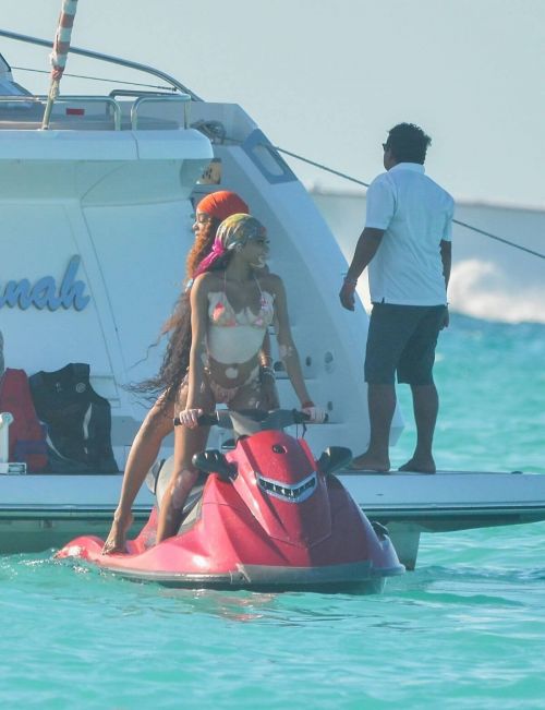 Winnie Harlow on Vacation as She Rides The Waves On A Jet Ski During Tropical Trip To Tulum, Mexico 02/24/2021 7