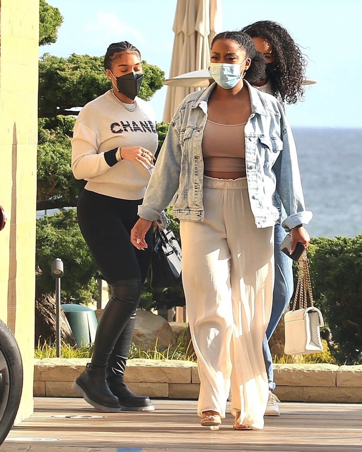 Lori Harvey Day Out for Lunch with Friends in Malibu 03/25/2021