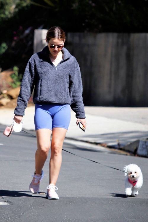 Lucy Hale Hikes with Her Dog in Los Angeles 03/21/2021 3