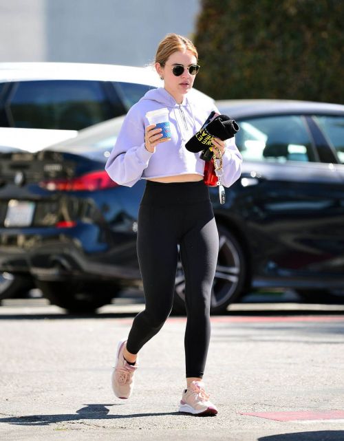 Lucy Hale is Seen Leaving a Gym in Los Angeles 03/24/2021 4