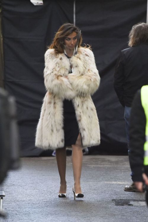 Madalina Diana Ghenea as Sophia Loren on the Set of House of Gucci in Rome 03/22/2021