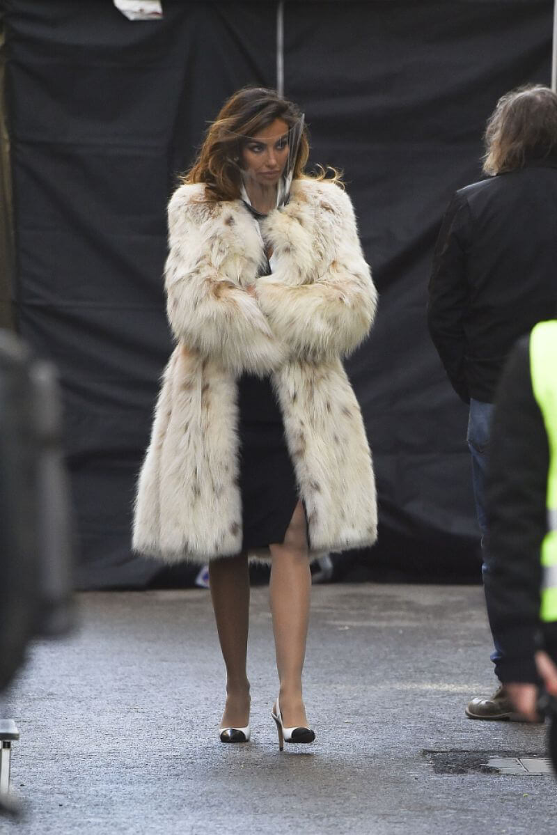 Madalina Diana Ghenea as Sophia Loren on the Set of House of Gucci in Rome 03/22/2021