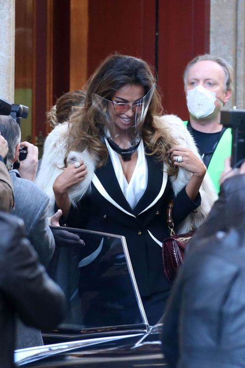 Madalina Diana Ghenea Seen on the Set of House of Gucci in Rome 03/22/2021
