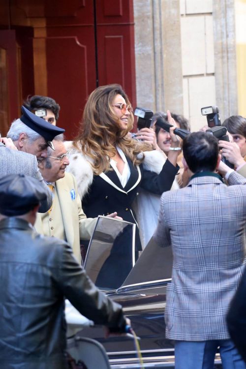 Madalina Diana Ghenea Seen on the Set of House of Gucci in Rome 03/22/2021 1