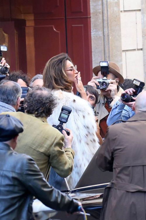 Madalina Diana Ghenea Seen on the Set of House of Gucci in Rome 03/22/2021 5