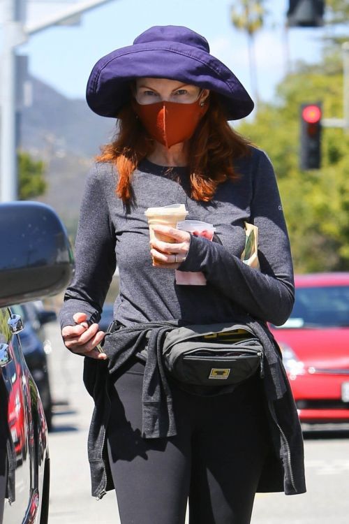 Marcia Cross Spotted at a Starbucks in Brentwood 03/22/2021 2