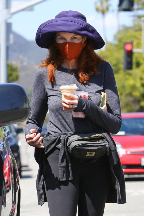 Marcia Cross Spotted at a Starbucks in Brentwood 03/22/2021 5