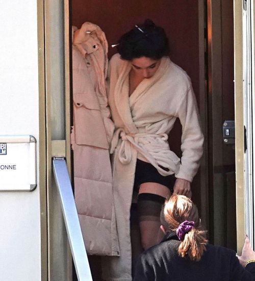 Matilda De Angelis Spotted on the Set of Robbing Mussolini in Rome 03/23/2021 2
