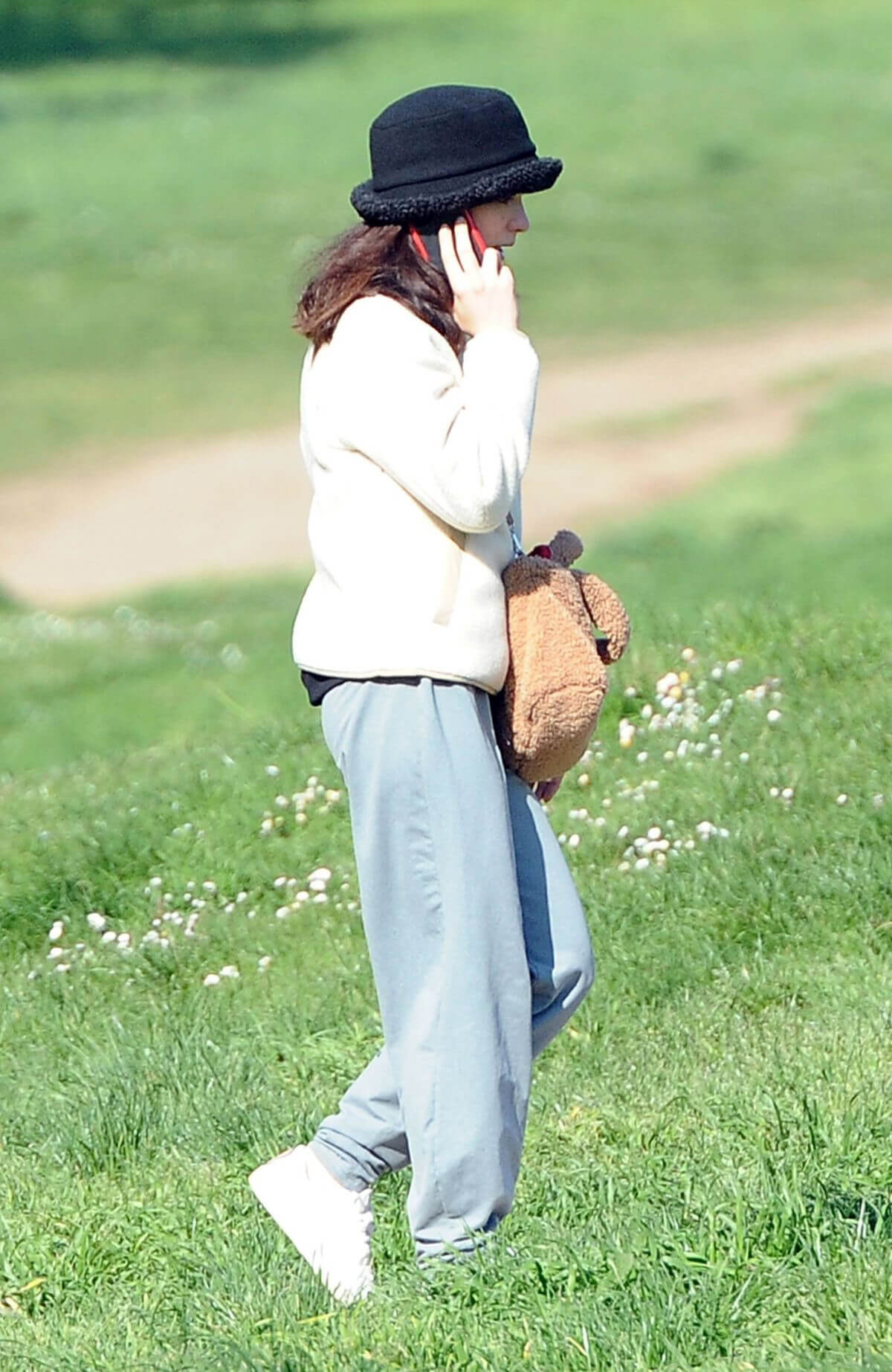 Matilda De Angelis Steps Out at a Park in Rome 03/21/2021