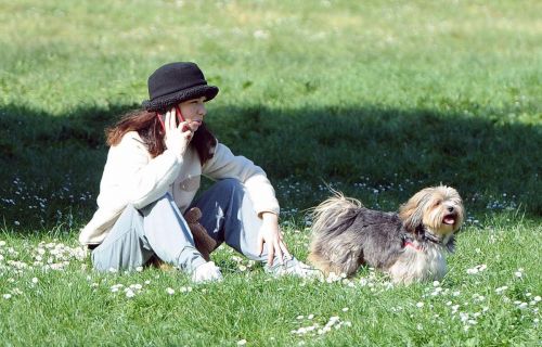 Matilda De Angelis Steps Out at a Park in Rome 03/21/2021 6