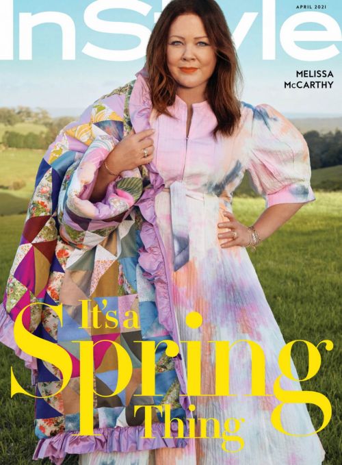 Melissa McCarthy On The Cover Page Of Instyle Magazine, April 2021