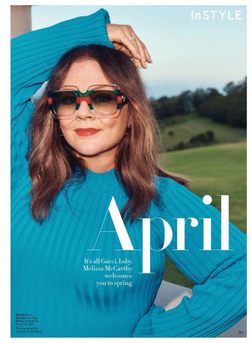 Melissa McCarthy On The Cover Page Of Instyle Magazine, April 2021 3