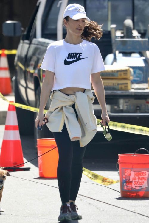 Minka Kelly Hikes with Her Dog in Hollywood Hills 03/22/2021 5