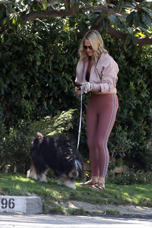 Molly Sims Steps Out with Her Dog in Pacific Palisades 03/18/2021 8