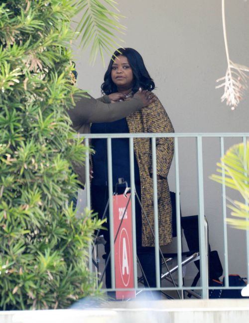 Octavia Spencer Seen on the Set of Truth Be Told in Los Angeles 03/18/2021