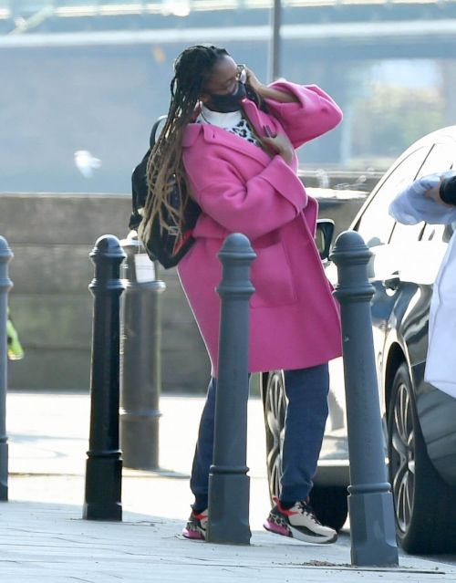 Oti Mabuse Arrives at TV Studio in London 03/19/2021 1