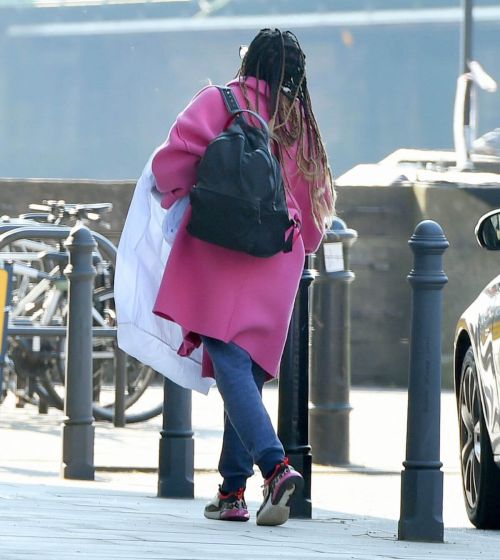 Oti Mabuse Arrives at TV Studio in London 03/19/2021 5