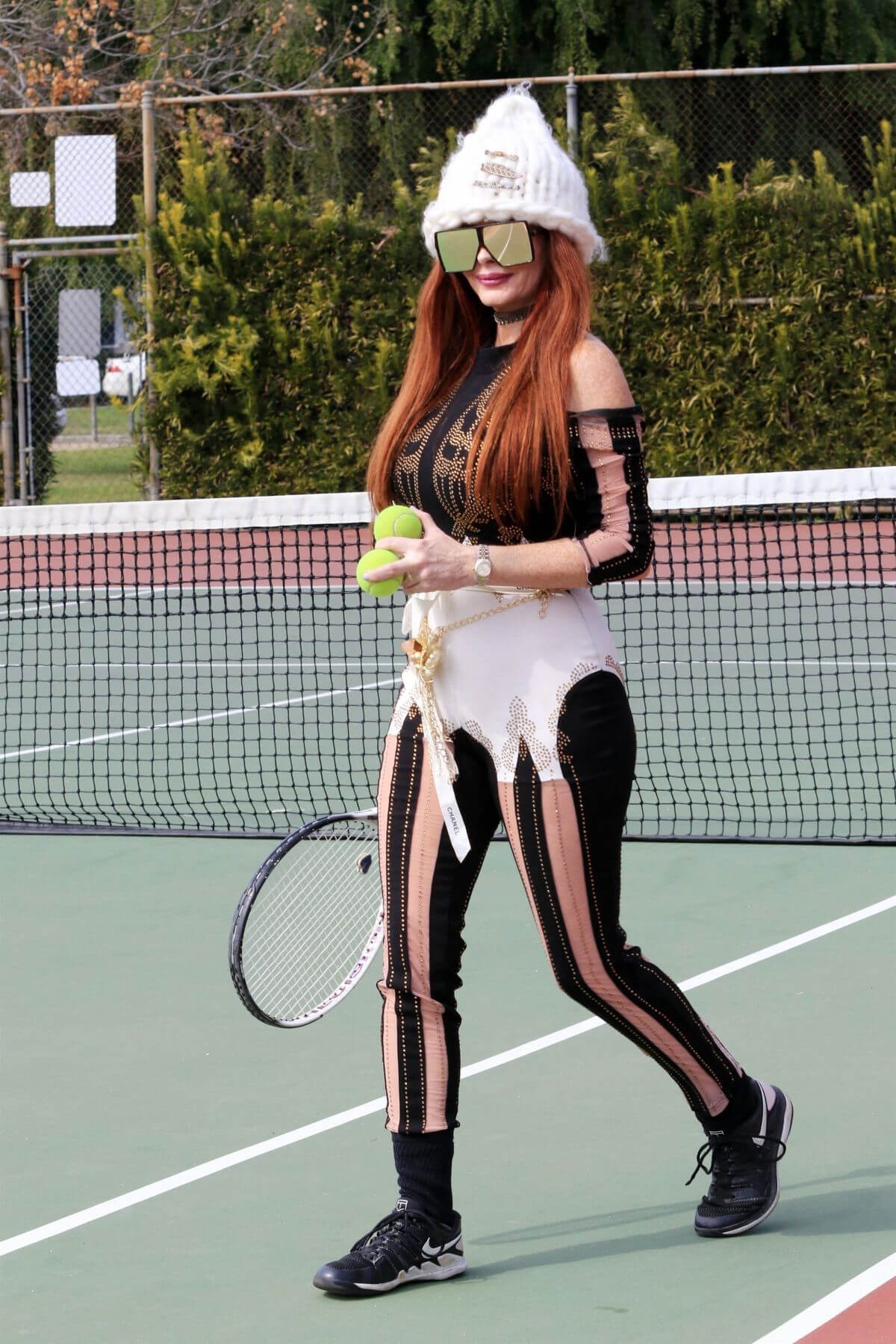 Phoebe Price Seen at a Tennis Courts and Wells Fargo ATM 03/19/2021 1