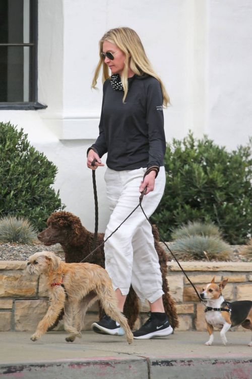 Portia de Rossi Steps Out with Her Dog in Montecito 03/22/2021 2