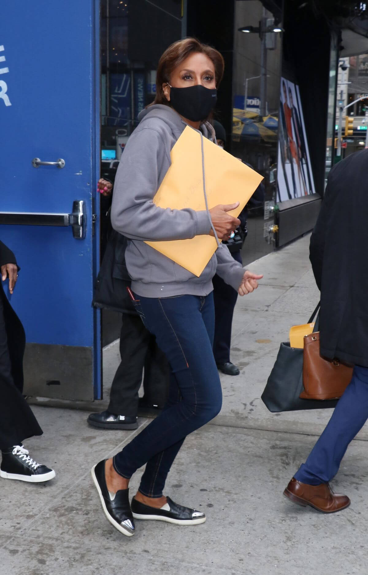 Robin Roberts Leaves ABC's Good Morning America in New York 03/24/2021