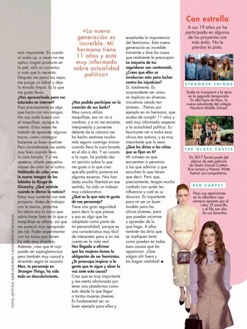 Sadie Sink Covers Cosmopolitan Magazine, Spain April 2021 1