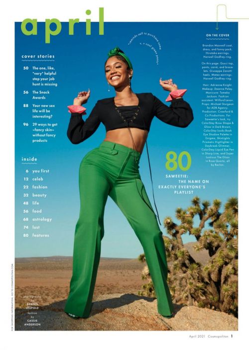 Saweetie Covers Cosmopolitan Magazine, April 2021 1