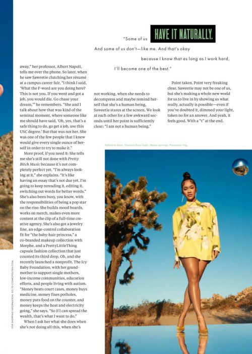 Saweetie Covers Cosmopolitan Magazine, April 2021 6