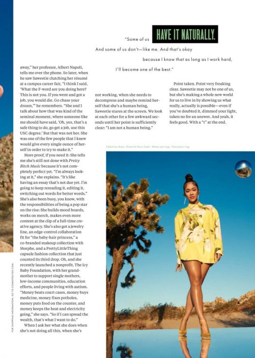 Saweetie Covers Cosmopolitan Magazine, April 2021 4