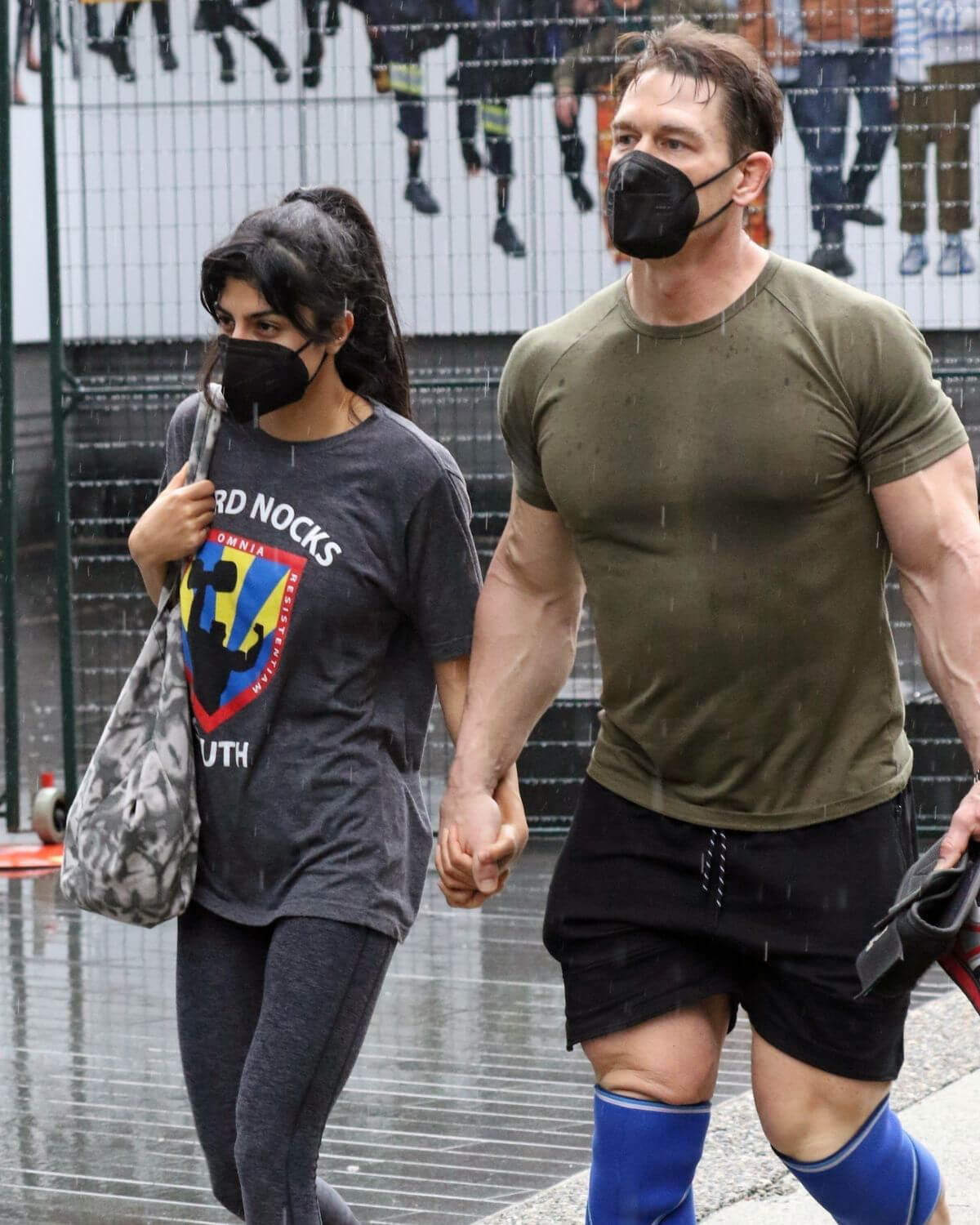 Shay Shariatzadeh and John Cena is Leaving a Gym in Vancouver 03/21/2021