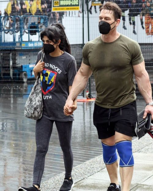 Shay Shariatzadeh and John Cena is Leaving a Gym in Vancouver 03/21/2021 5