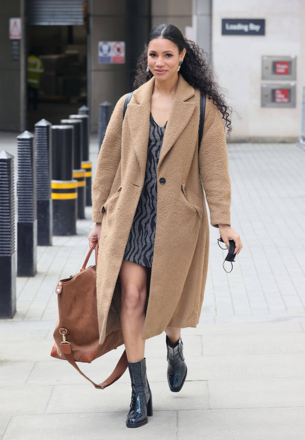 Vick Hope Seen Arriving at Morning Live TV in London 03/24/2021