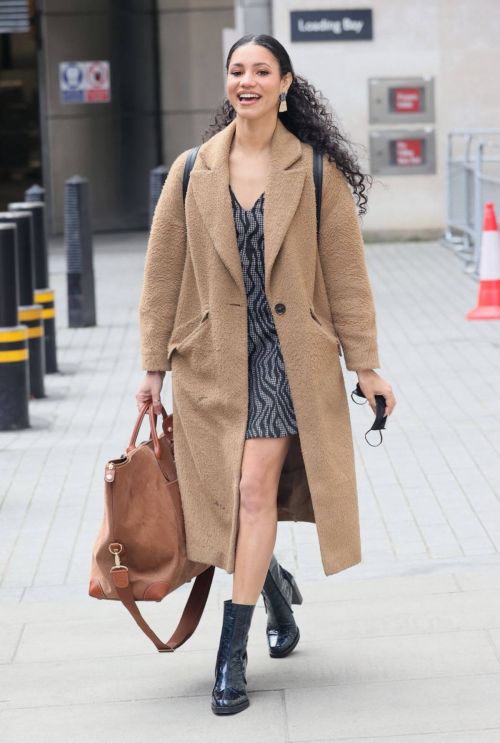Vick Hope Seen Arriving at Morning Live TV in London 03/24/2021 1