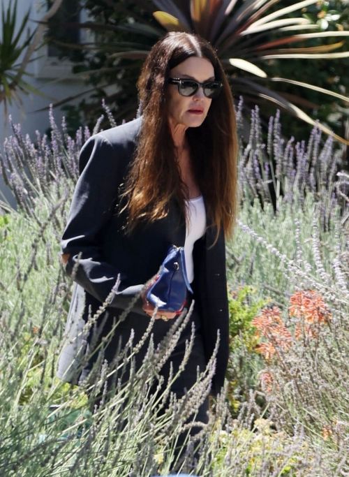 American Model Janice Dickinson seen in Black Outfits Out in Los Angeles 06/30/2021 1