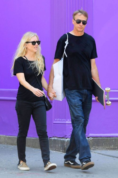 Catherine Goodman with her husband Tony Hawk Out and About in New York 06/30/2021 3