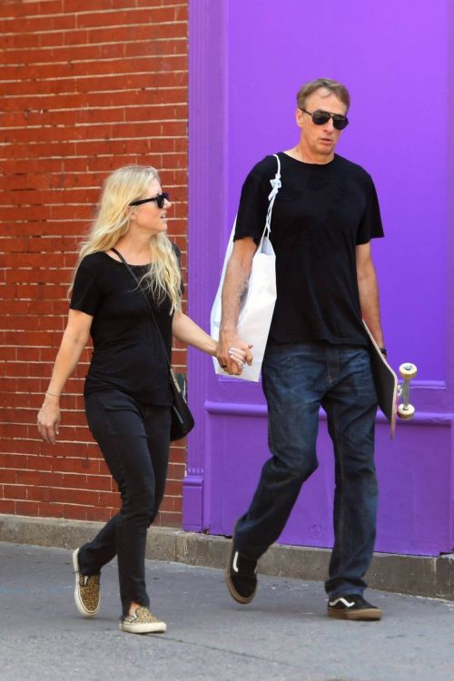 Catherine Goodman with her husband Tony Hawk Out and About in New York 06/30/2021 2