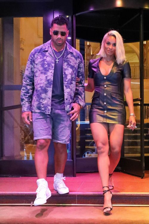 Ciara and Russell Wilson Leaves Peninsula Hotel in New York 06/30/2021 2