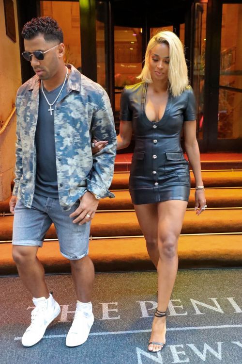 Ciara and Russell Wilson Leaves Peninsula Hotel in New York 06/30/2021 3